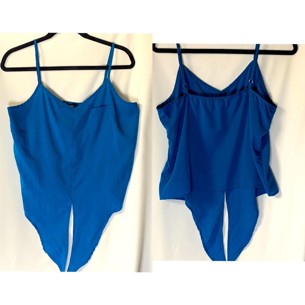 Love 2be Loved cami tie front top aqua blue